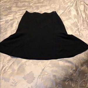 Chanel black flare A line skirt